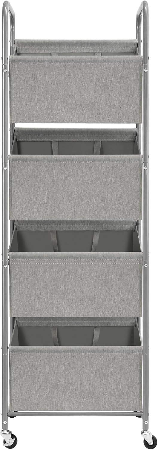STO STO 3-Tier Vertical Rolling Laundry Hamper, Removable Bags, Black Mesh | 120L Capacity, Space-Saving Vertical Design, Rust-Resistant Steel Frame, Lockable Wheels, Ideal for Apartments & Small Spaces