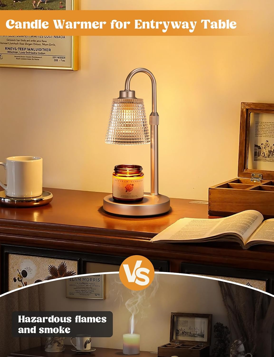 Candle Warmer Lamp with Timer Home Decor Birthday Gifts for Women