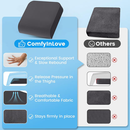 Wheelchair Seat Cushion Cooling Gel Memory Foam Chair Cushion