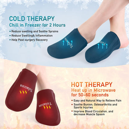 Foot Toes Ice Pack with Forefoot Gel Ice Pack Cold & Hot Therapy, 1 Pair