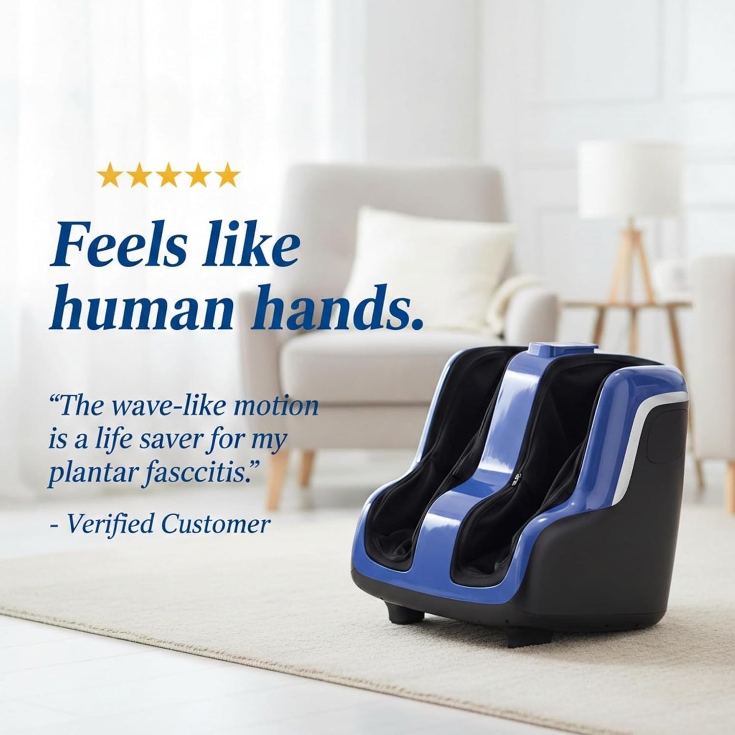 Human Touch Reflex5s Foot & Calf Massager Plantar Fasciitis - HSA Approved