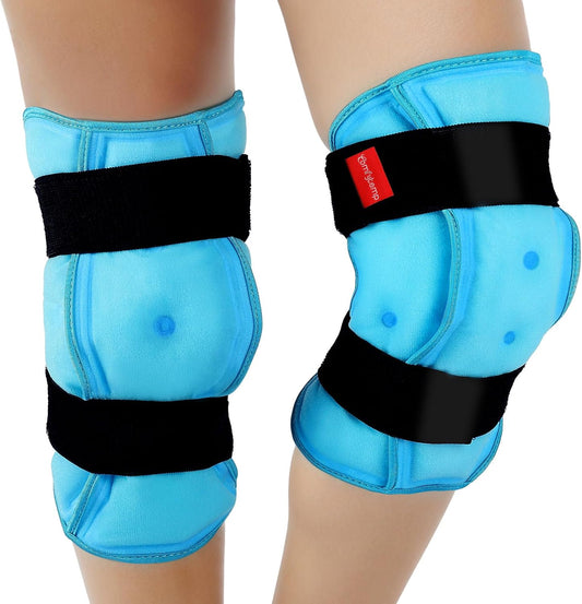 Comfytemp Large Knee Ice Pack Wrap Reusable Gel, FSA Eligible HSA, Full Coverage Knee Cold Compression Brace for Injuries, Pain Relief, Replacement Recovery, Arthritis, Surgery, Women Men Gift