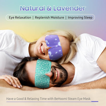 BeHoomi 30Packs Steam Eye Mask, Heated Eye Mask for Dry Eyes, Unscented