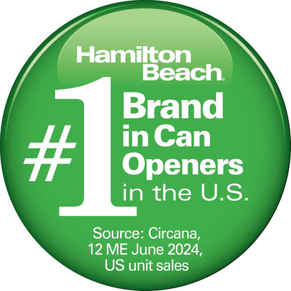 Hamilton Beach Walk 'n Cut Hands-Free Cordless Electric Can Opener | Automatic & Hand-Free | Rechargeable | Opens Any Size Can |Easy Clean Removable Blade | Black | 76501G