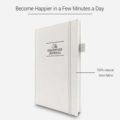 The Gratitude Journal 2026: Daily Gratitude Practice to Inspire Thankfulness, Mindfulness, Positivity, Happiness, Upgraded with Pen Holder, Inner Pocket & Elastic Closure Band (Beige)