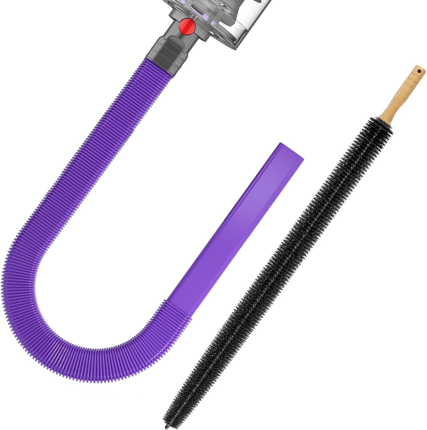 Sealegend Dryer Vent Cleaner Kit Compatible with Dyson Dryer Lint Vacuum Attachment for Dyson V7 V8 V10 V11 V12 V15 etc Cordless Vacuum Cleaner Removes Deep Lint | Gray Dryer Lint Trap Clean Hose Compatible with Dyson Dyson V7 V8 V10 V11 V12 V15 V15s