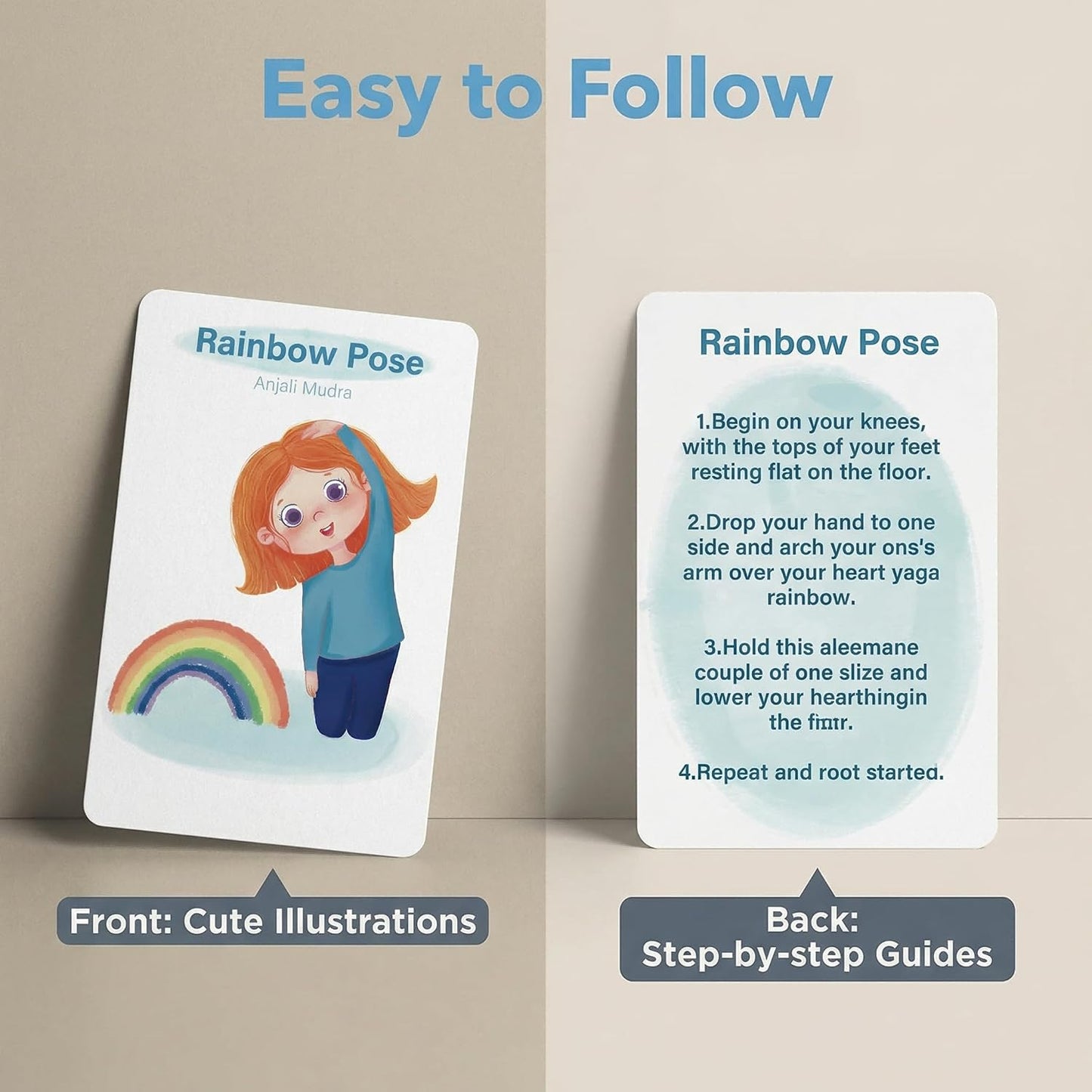 Yoga Cards for Kids - 75 Yoga Meditation Mindfulness Cards for Beginners, Mindful Sensory Play Activities, Exercise Flashcards, Self Regulation Classroom Therapy Suppliesv Autism Special Needs