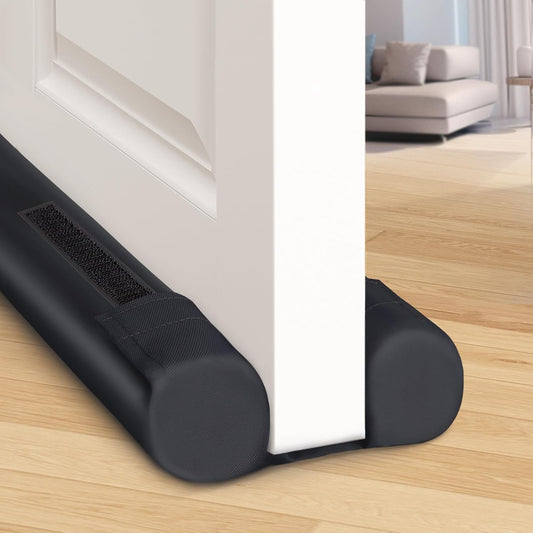BlissTrends 36 in Under Door Draft Stopper, Covers Gaps up to 2.36 in,Black | Adjustable Door Sweep Gap Filler Seal Fits Most Doors, Easy Install, Blocks Drafts, Light, Dust, Insects and Reduces Noise