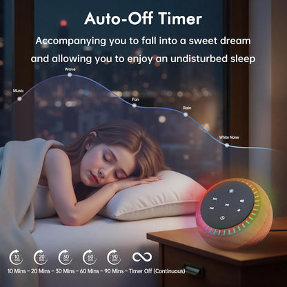 DreamSky Sound Machine for Sleep, White Noise for Sleeping Adults & Baby
