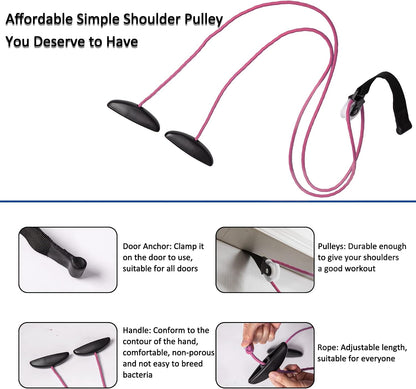 Shoulder Pulley Over The Door Physical Therapy System | Over-the-door exercise pulley designed for shoulder physical therapy exercises.