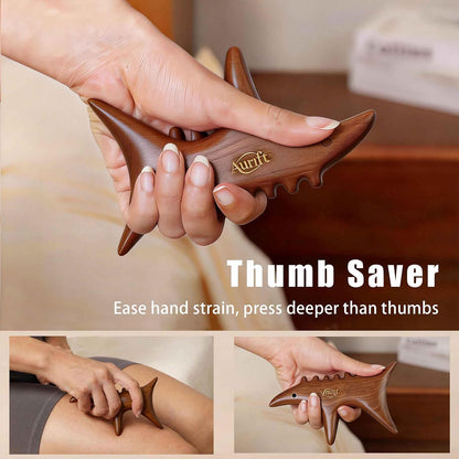 Wooden Gua Sha Tool Set for Face & Targeted Body Massage –Trigger Point Massage, Multi-Angle Manual Acupressure Tools with Gift-Ready Box for Self-Care & Relaxation