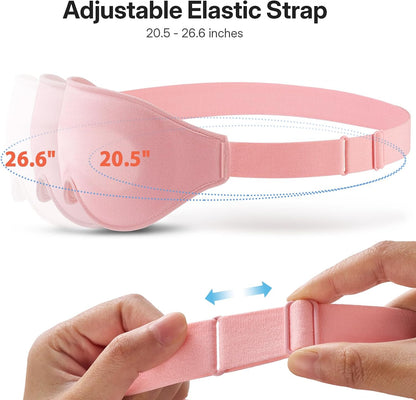 LitBear Sleep Mask for Lash Extension, Blackout Sleeping Mask for Women Men