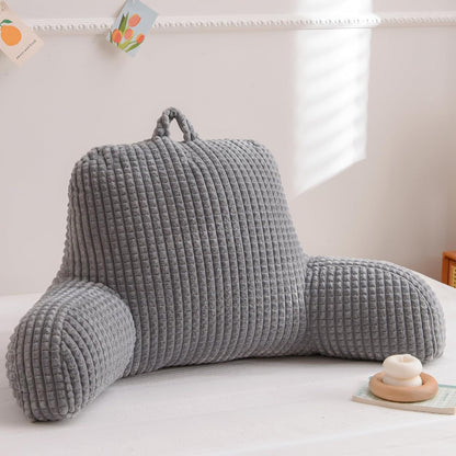 A Nice Night Darkgrey 17" Bed Wedge Pillows with Arms for Sitting