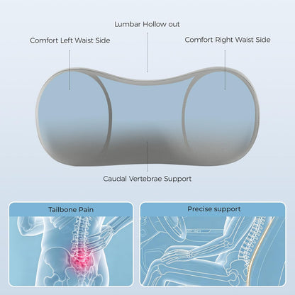 BABUR Lumbar Support Pillow for Car, Coccyx Pain Relief Cushion