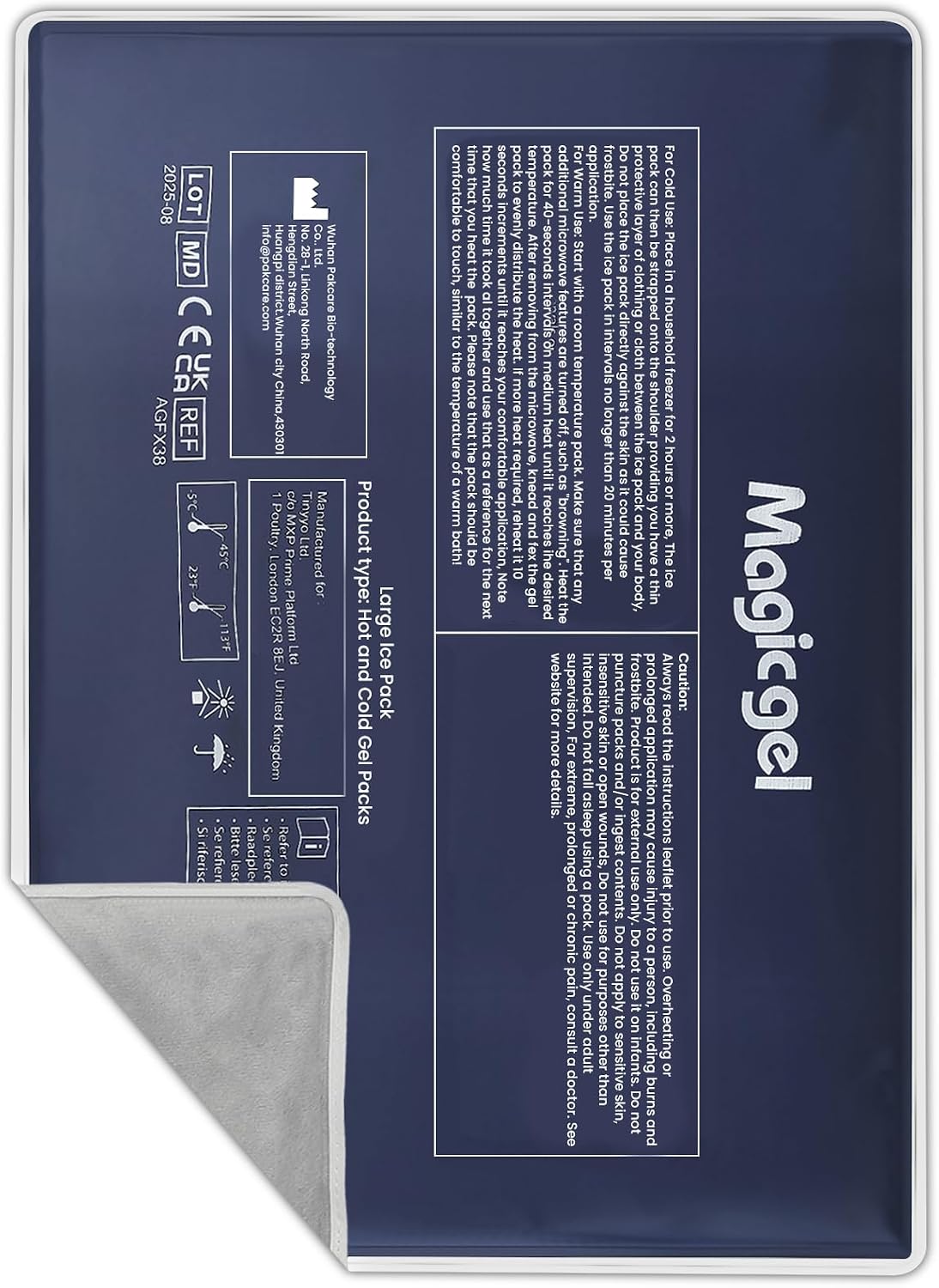Extra Large & Reusable Ice Pack (15 x 23.5 inches, XL) for Maximum Back and Full Body Pain Relief from Injuries, Swelling, Bruises, Sprains | Ice Blanket for Sleeping & Physical Therapy | By Magic Gel