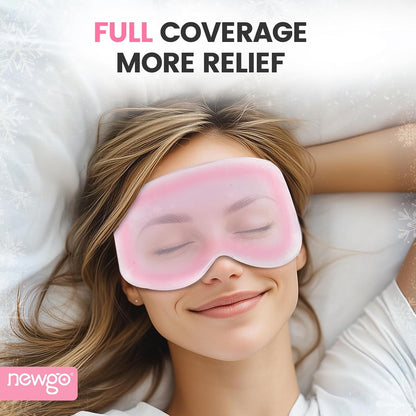 NEWGO 3D Cooling Eye Mask, Weighted Eye Mask for Sleeping, Black