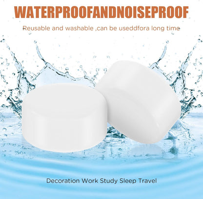 TrelaCo 12 Pack Soft Ear Plugs for Sleeping, Reusable Moldable Silicone Earplugs Noise Cancelling Reduction for Concerts, Swimming, Shooting, Snoring, Airplane, Musicians, Motorcycle (Pink)