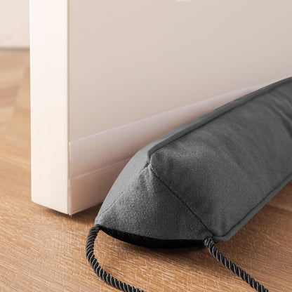 Door Draft Stopper, Removable Washable Cover, 38", Gray | Weighted Gap Filler, Blocks Hot and Cold Air, All-Season Seal, Easy Install, Noise & Wind Blocker, Home Essentials