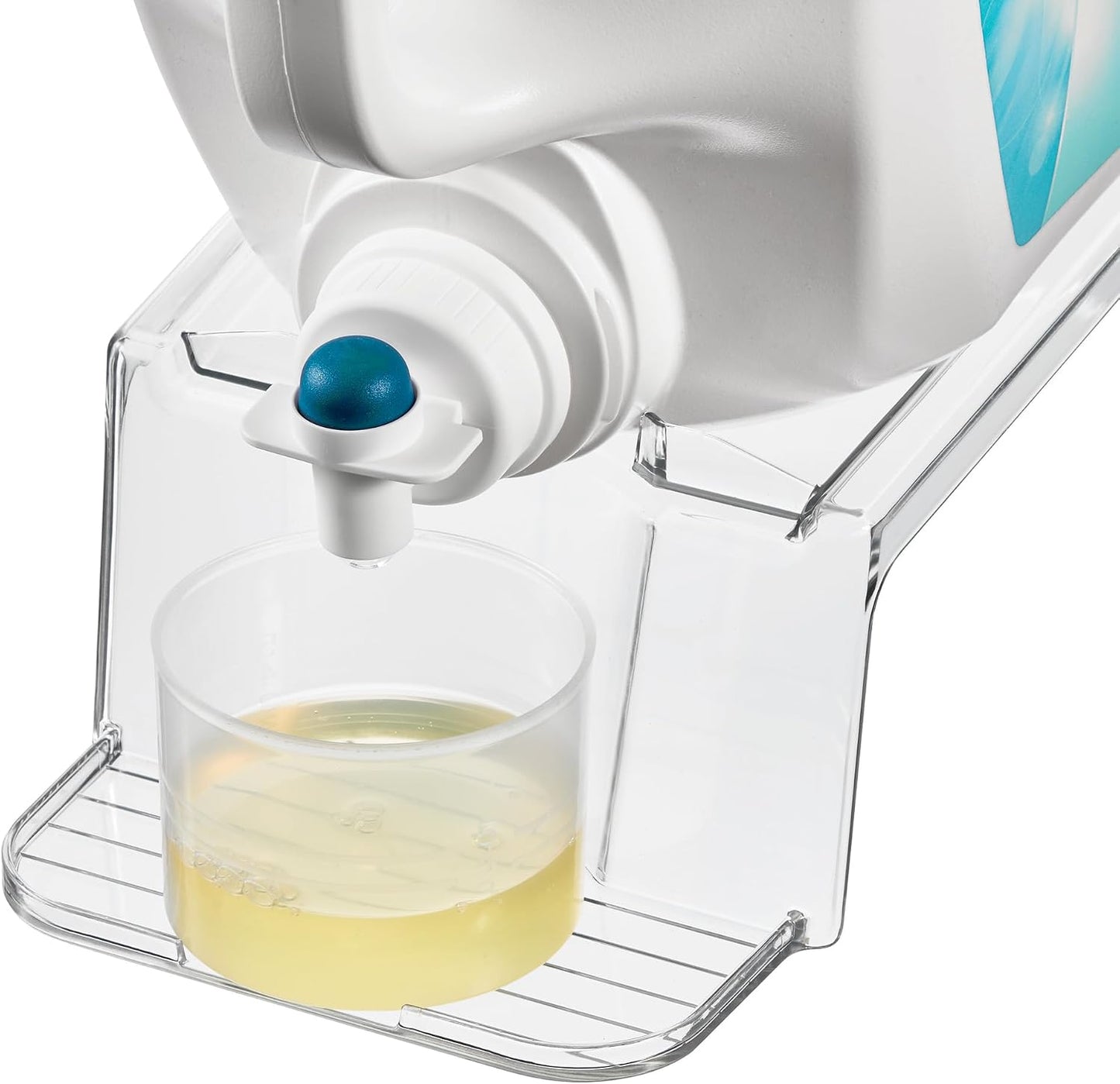 iDesign Laundry Detergent Holder, Clear | Liquid Detergent Stand, Laundry Room Organization