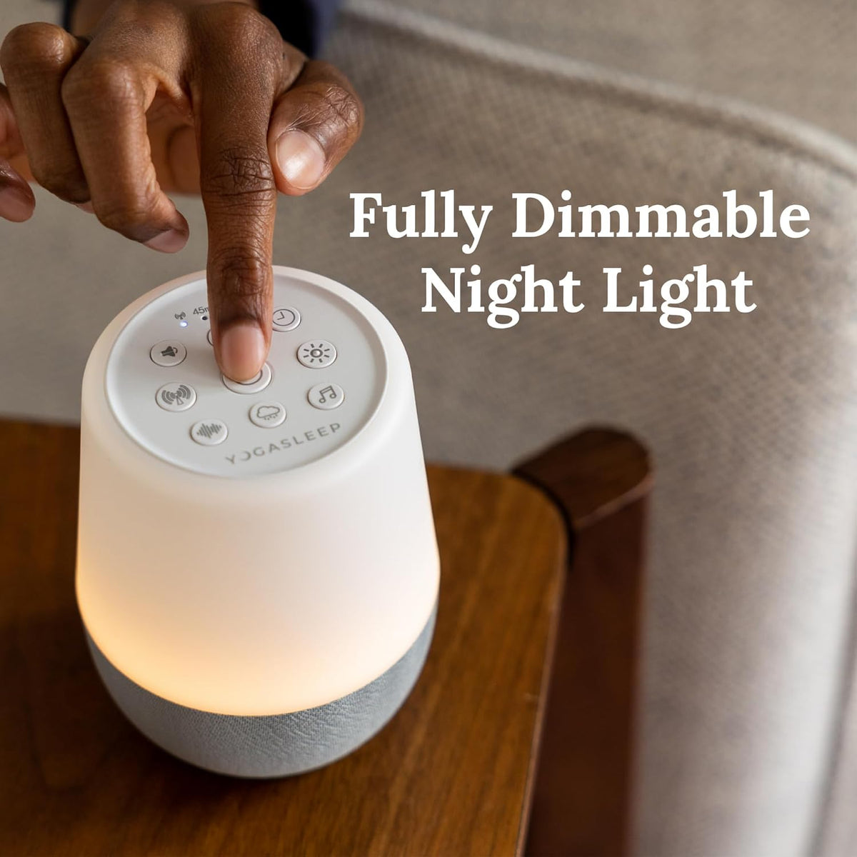 Yogasleep Nod White Noise Sound Machine, With Soft Night Light & Sleep Timer, 20 Sound Options Including Lullabies, Nature & Pink Noise, Sleep Aid For Baby & Adults, Noise Canceling For Office Privacy