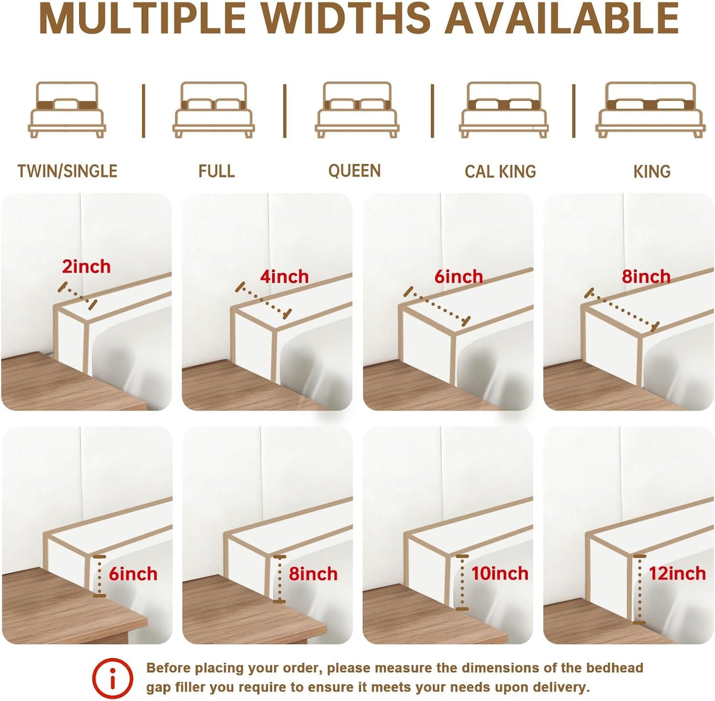 Headboard Bed Gap Filler, High Density Foam Mattress Extender Pillow, Removable, Gray, 39"x2"x6"