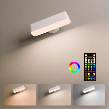 EZVALO Wireless RGB Light Bars, Rechargeable LED Mood Lights with Remote