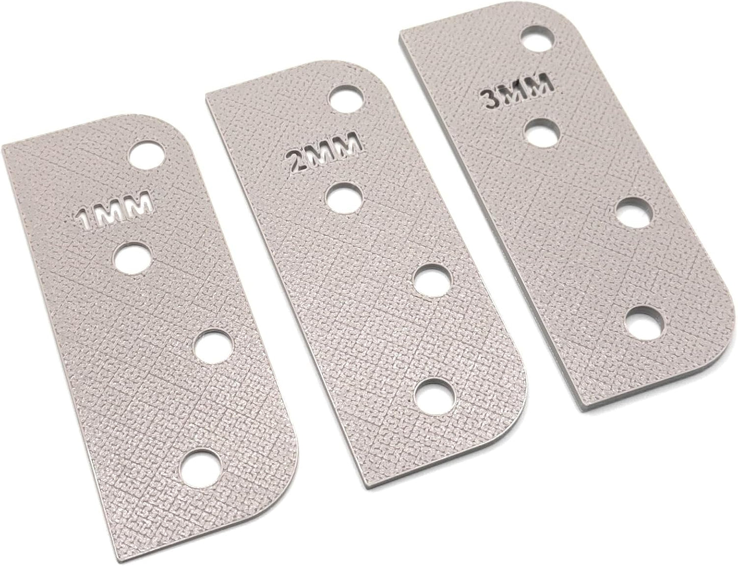 Door Hinge Shims (Set of 3) Hinge Spacer for Interior and Exterior Door Alignment - for 3.5", 4" and 4.5" Standard Hinges (3mm Thick, White, 3.5-inch)