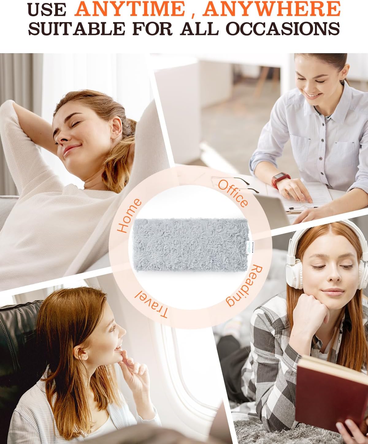 Small Heating Pad, Heating Pad Microwavable for Neck and Shoulder, Cramps, Back Pain Relief, Moist Heat Pad for Muscles and Joints, Self-Care Gifts for Women
