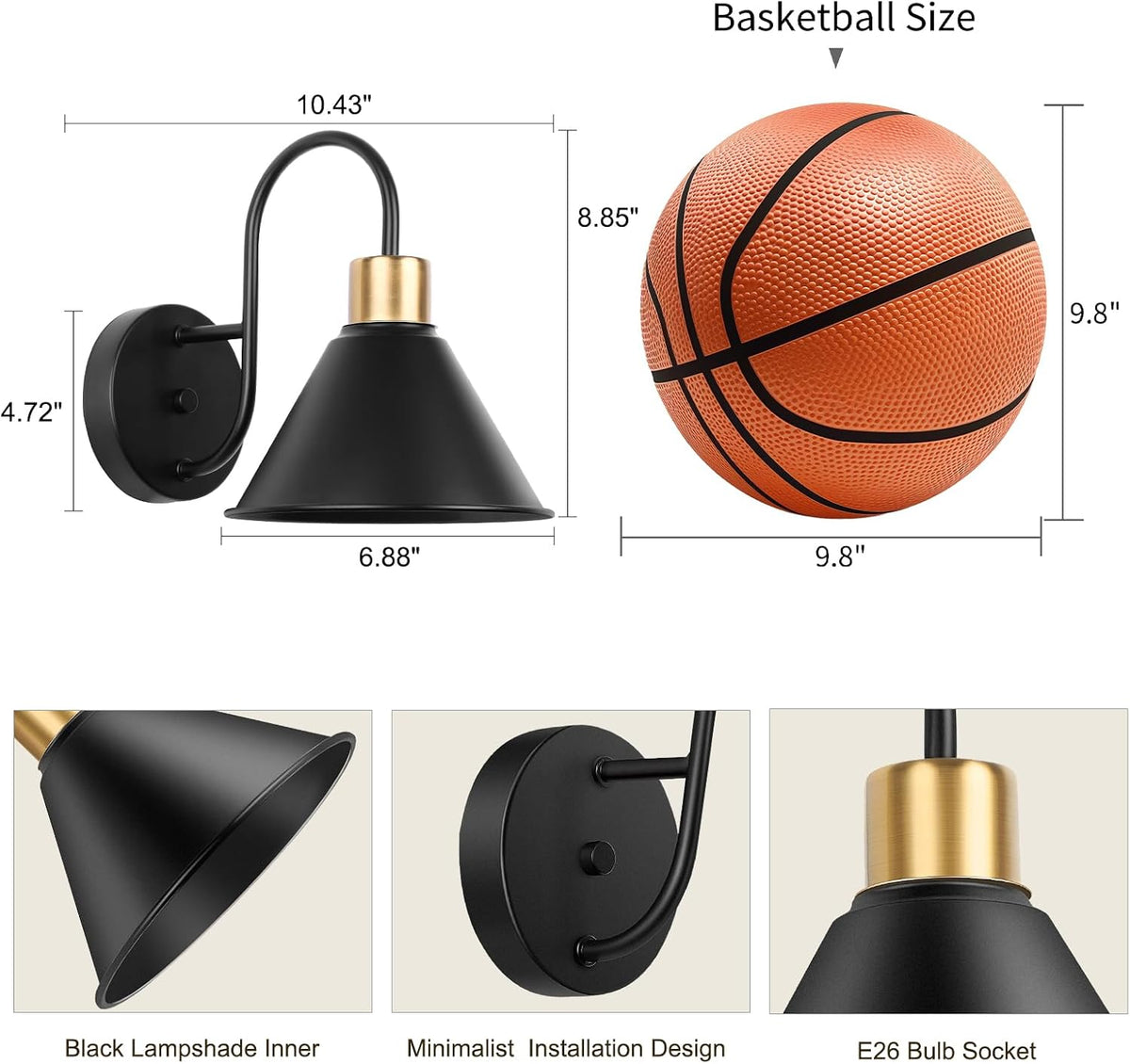 Frideko Rechargeable Wall Sconces Set of Two with Remote, RGB 15 Colors Dimmable Battery Operated Wall Lights for Living Room Bedroom, Indoor Black Wall Lamp with Timer Wireless