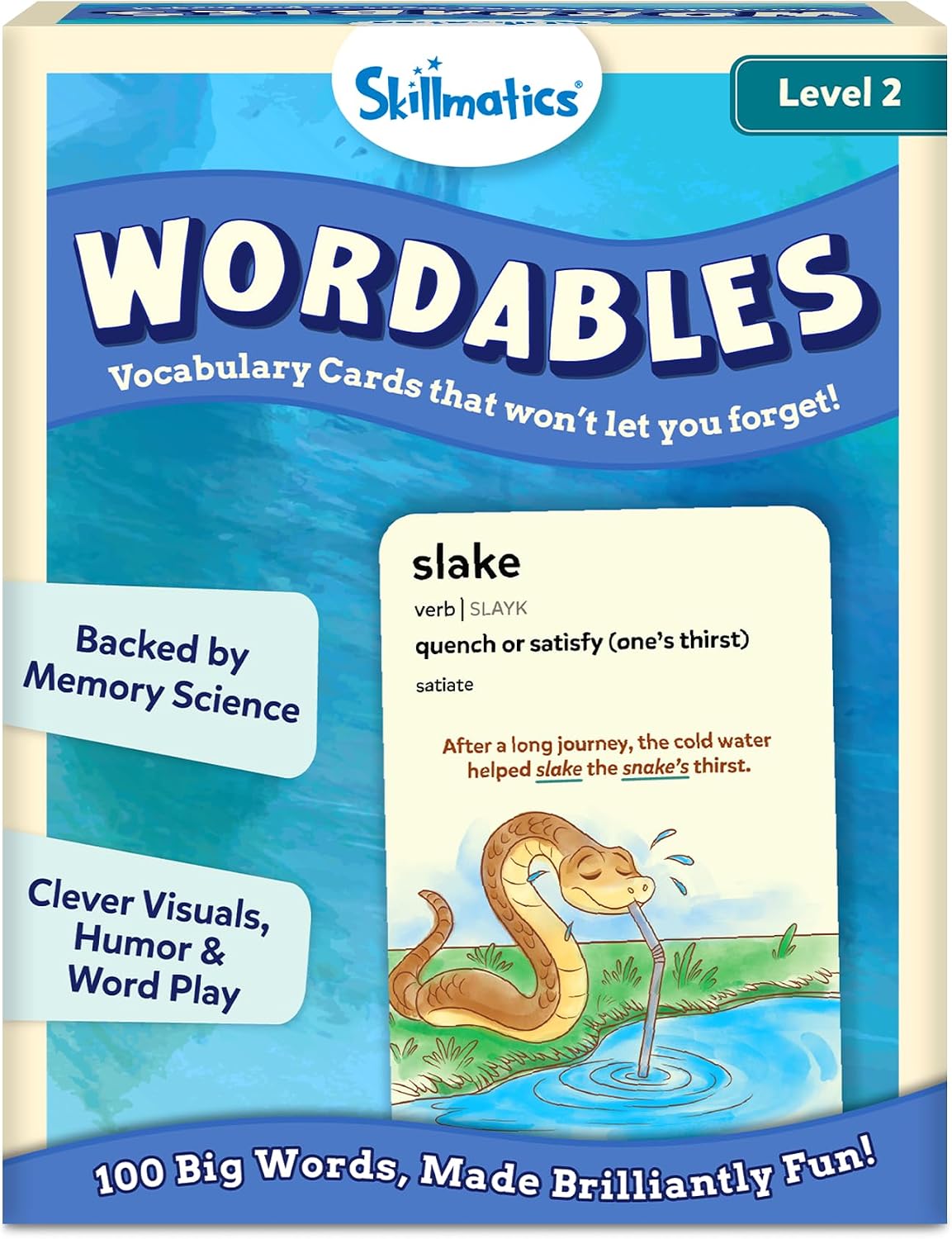Skillmatics Vocabulary Flash Cards, SAT Prep – Wordables Level 3 | Screen-Free, Spelling Game, Learn 100 words with Wordplay, Visuals, & Soundplay, Learning Gift for Ages 8, 9, 10 & Up