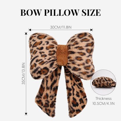 2 Pack Bow Car Headrest Pillows Plush Car Neck Pillows for Travel Driving Office Chair Head Support Cushions, Also Cute Car Decor Accessories (Black)