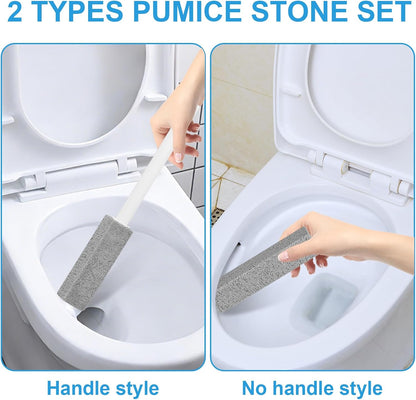 6 Packs Pumice Stone Toilet Bowl Cleaner, Pumice Stone for Cleaning, Powerfully Cleans Hard Water Rings, for Cleaning Toilets, Bathtubs, Grills, Swimming Pools, Sinks