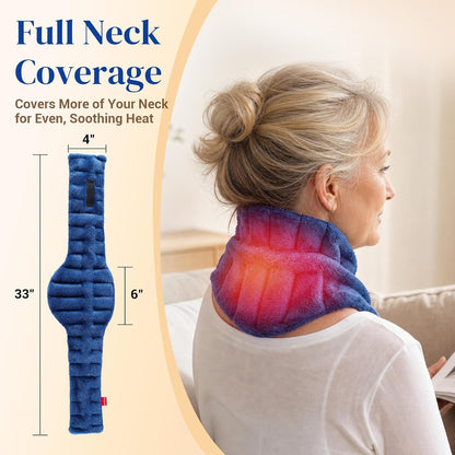 Comfytemp Microwave Heating Pad for Neck Pain Relief, Moist Therapy, 33"x4"