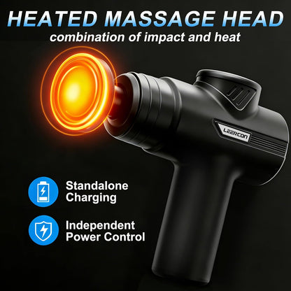 Massage Gun Deep Tissue, Silent Motor and Portable Massage Gun with 4 Interchangeable Heads for Deep Muscle Relief and Relaxation, Relax Gift