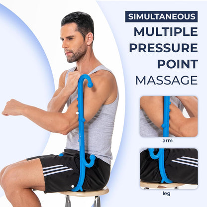 Ranarose Deep Tissue Back & Neck Massager for Body Muscle Pain Relief | Trigger Point Massage Tool for Full Body, Shoulders, Legs, Muscle Knot Remover, for Self-Massage, Pressure Point Massage Tool