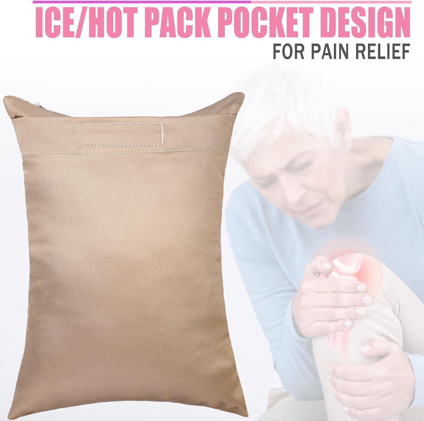 Comfortable Padding Knee Pillow for Side Sleepers Leg Support Pillows Hip Replacement Back Pain Relief Pressure off After Surgery between Thighs Joints Side Sleeping Men Women, Painting Flower