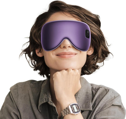Silk Cordless Heated Eye Mask, Fast Heat Electric Warm Compress for Dry Eye