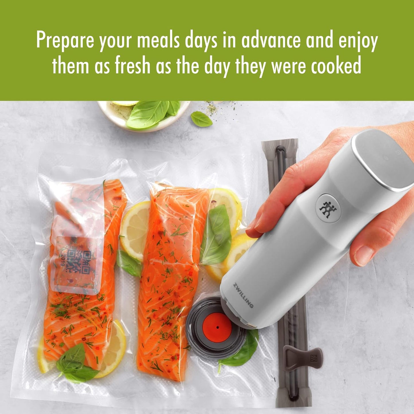 For food to stay fresh up to 5X longer, pump required (not included).
