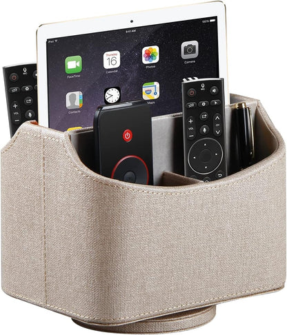 360° Rotatable Remote Control Holder,TV Remote Caddy for Nightstand Table
