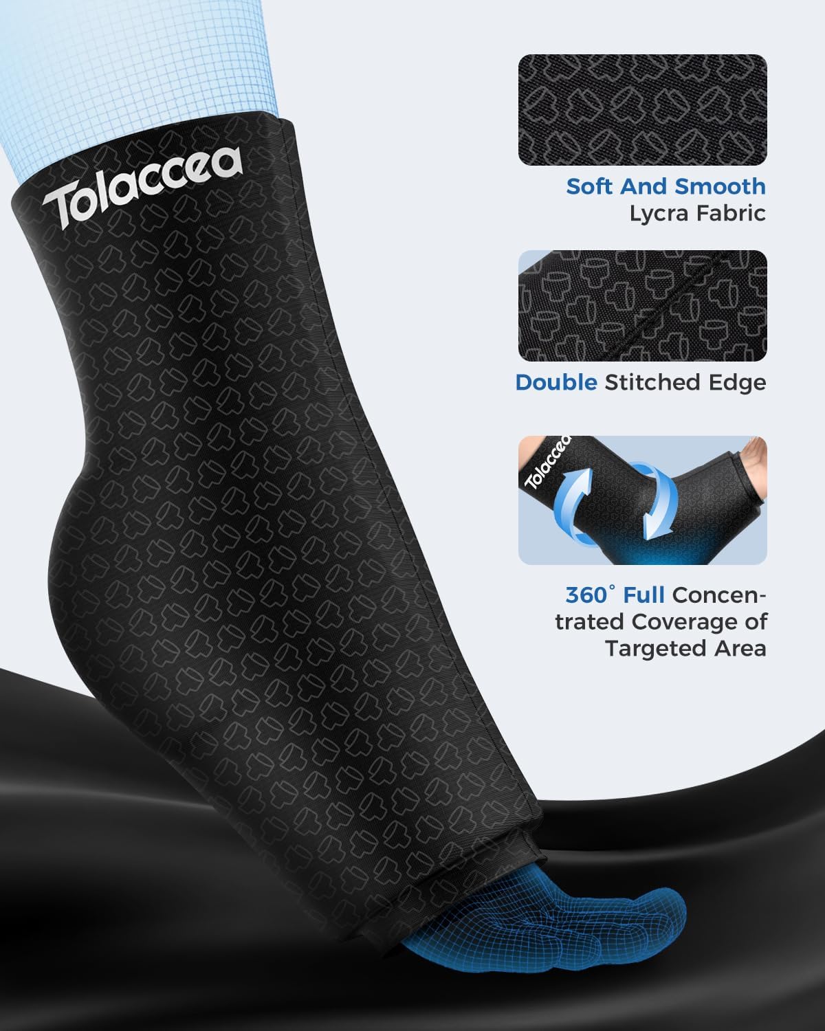 Ankle Foot Ice Pack, Expert Solid Gel Cold & Hot Therapy for Ankle Recovery