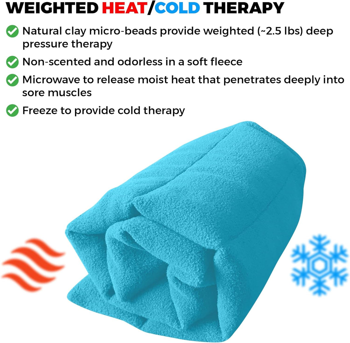 XL Microwavable Heating Pad with Cover Releases Moist Heat for Back Pain