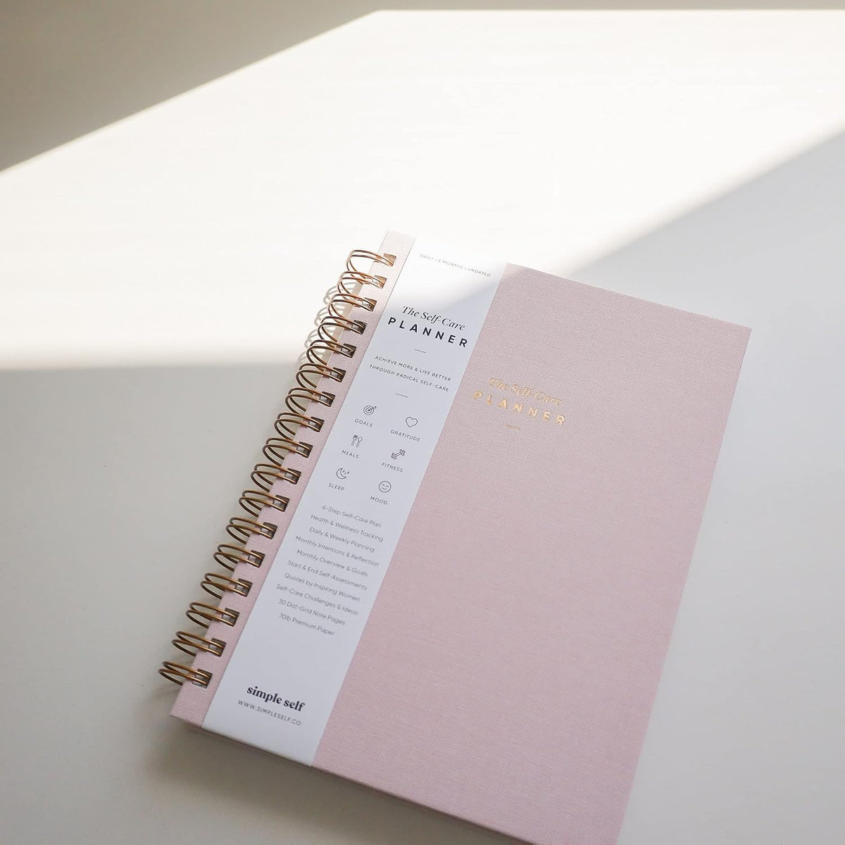 The Self-Care Planner by Simple Self - Undated 6 Month Life Planner - Daily, Monthly, Weekly - Focus on Wellness, Productivity, Achieving Goals, and Happiness (Abstract, Daily Edition: 13-Weeks)
