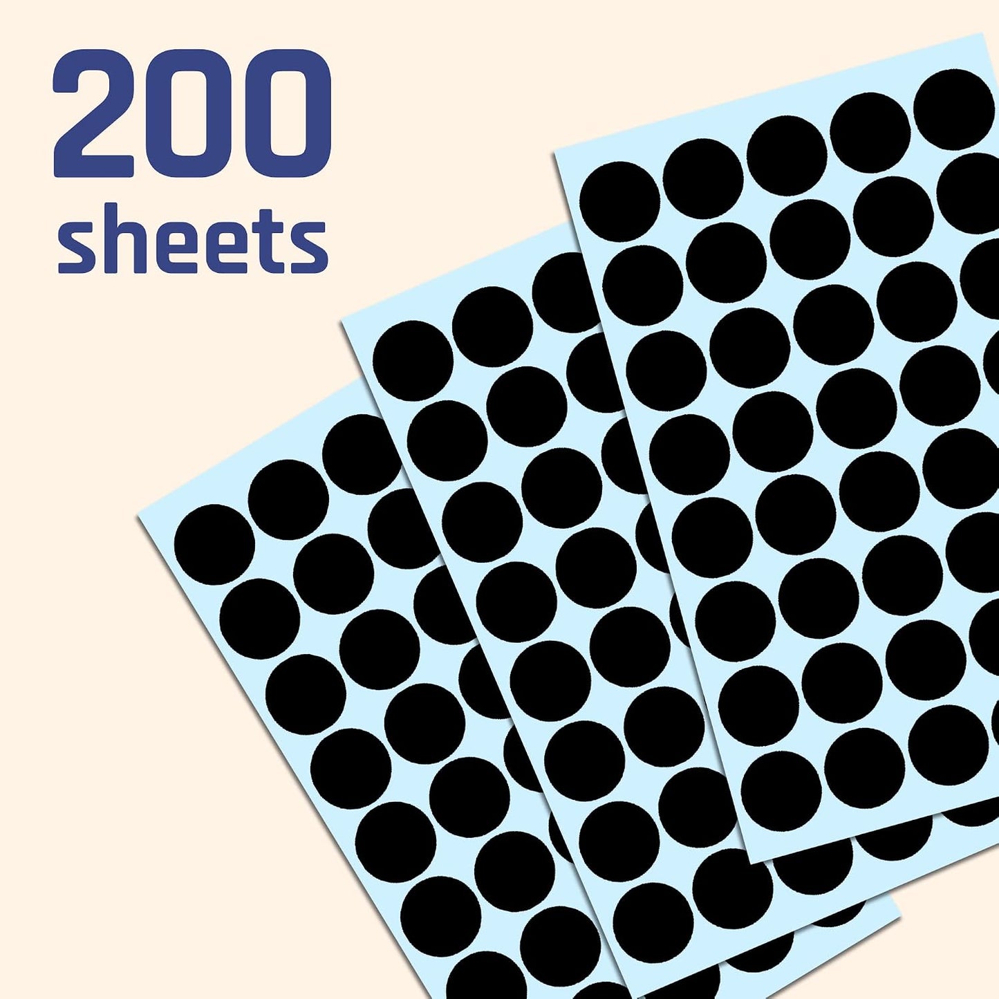 2000 Pack, 3/4" Round Colored Dot Stickers Labels - 10 Colors