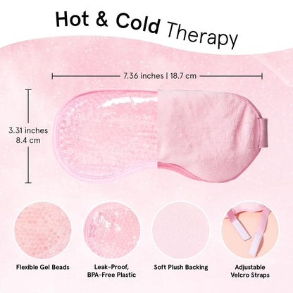 grace & stella Eye Wrinkle Pads and Patches - Cooling Eye Mask for Puffiness - Ice Mask - Gel to Reduce Wrinkles, Dark Circles, Eyebags, Migraines - Hot & Cold