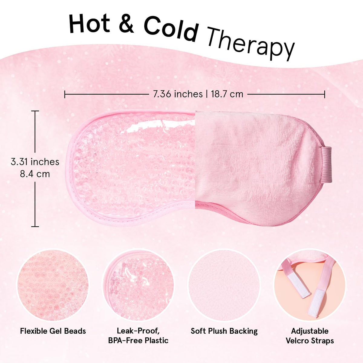 grace & stella Eye Wrinkle Pads and Patches - Cooling Eye Mask for Puffiness - Ice Mask - Gel to Reduce Wrinkles, Dark Circles, Eyebags, Migraines - Hot & Cold