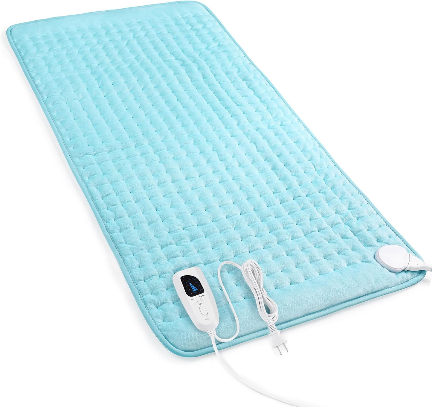 Heating Pad,Heated Blanket,Heating Pad for Back Neck,Grey,24x12 Inch | Electric Heating Pad,Dry/Moist Heat Heating Pads,Heating Pads for Shoulder,Abdomen,Heat Pad for Women Men,Birthday Gift