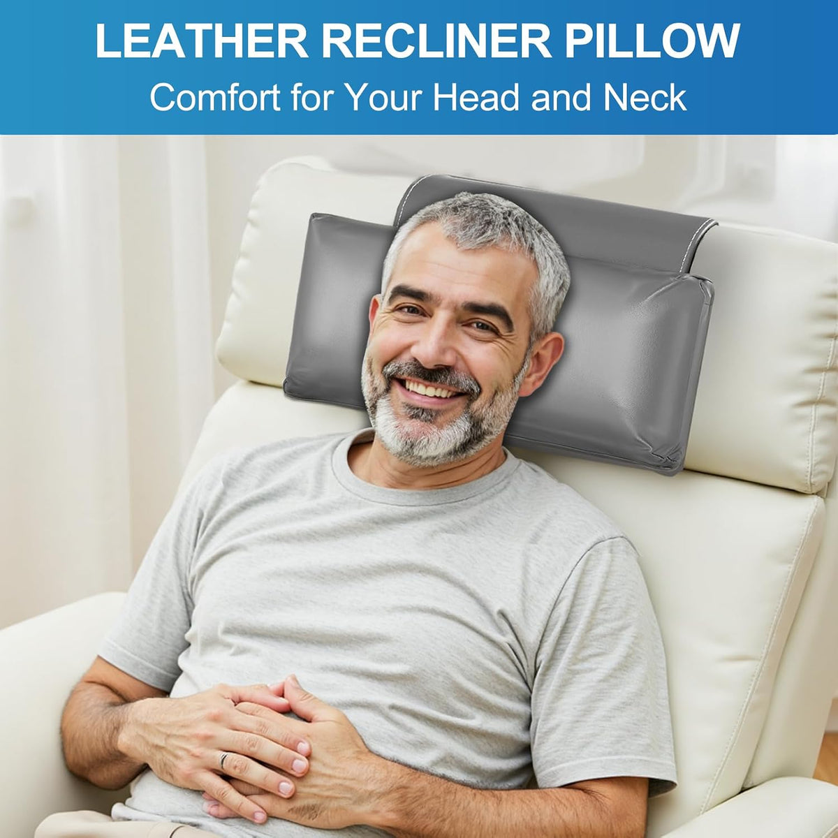 Recliner Pillow, Adjustable Neck & Head Support Pillow