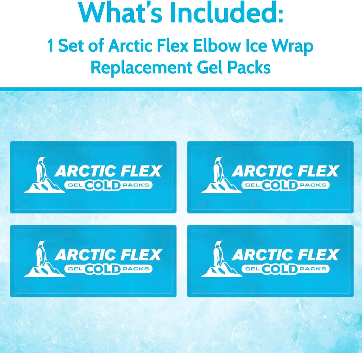 Arctic Flex Gel Replacement Packs - Ice Packs Reusable for Elbow Ice Brace