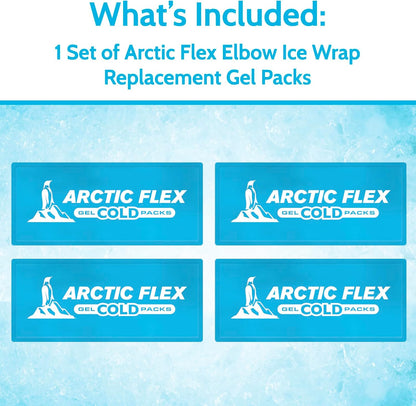 Arctic Flex Gel Replacement Packs - Ice Packs Reusable for Elbow Ice Brace