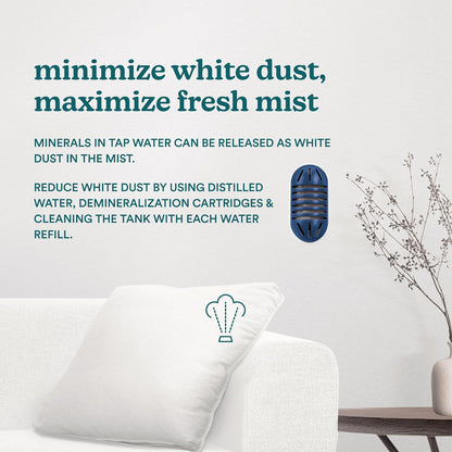 Homedics Ultrasonic Top Fill 0.63-Gallon Humidifier, Cool Mist | 360° Nozzle, Up to 25 Hour Runtime, for Large Room, Bedroom, Nursery, Plants 442 sq. ft